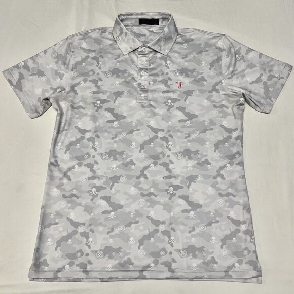 G/FORE | Shirts | Gfore Mens M Mapped Icon Skull Camo Tech Jersey Golf ...